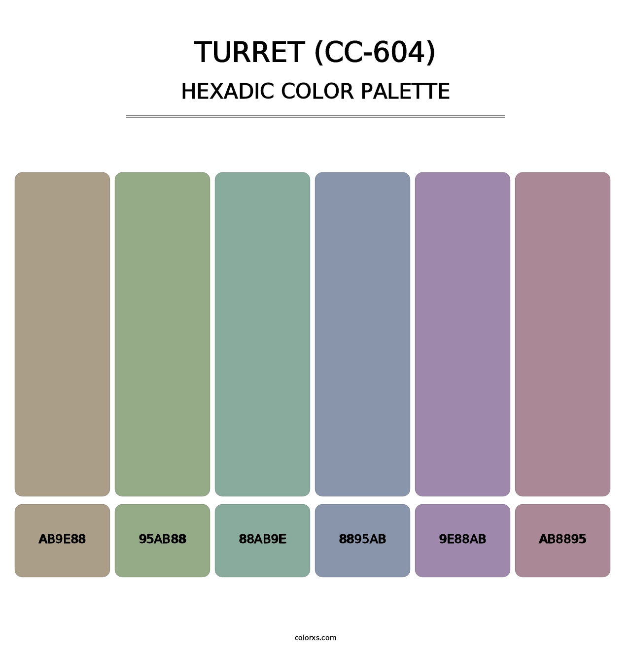 Turret (CC-604) - Hexadic Color Palette