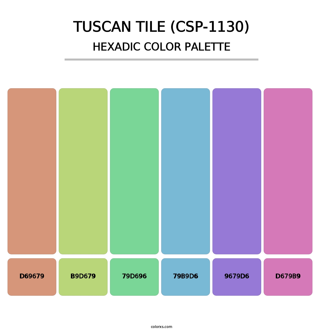 Tuscan Tile (CSP-1130) - Hexadic Color Palette