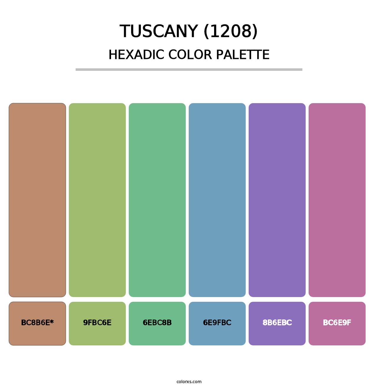 Tuscany (1208) - Hexadic Color Palette