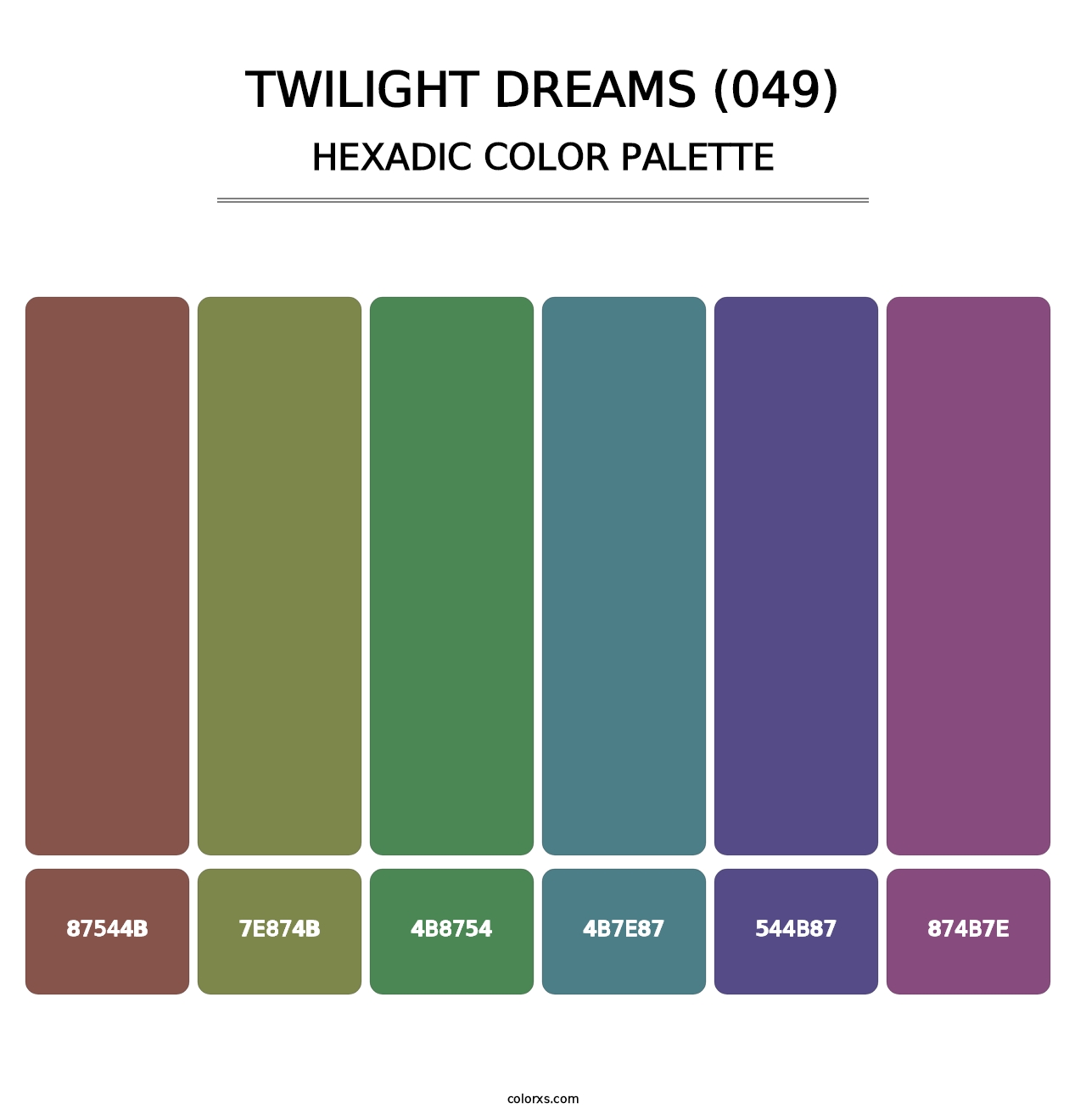 Twilight Dreams (049) - Hexadic Color Palette