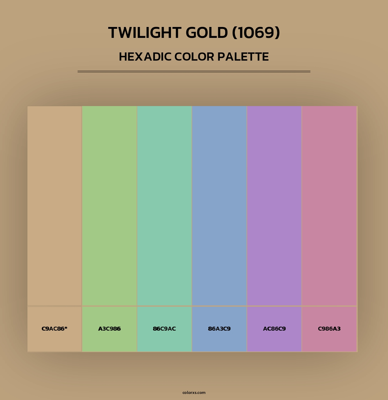 Twilight Gold (1069) - Hexadic Color Palette