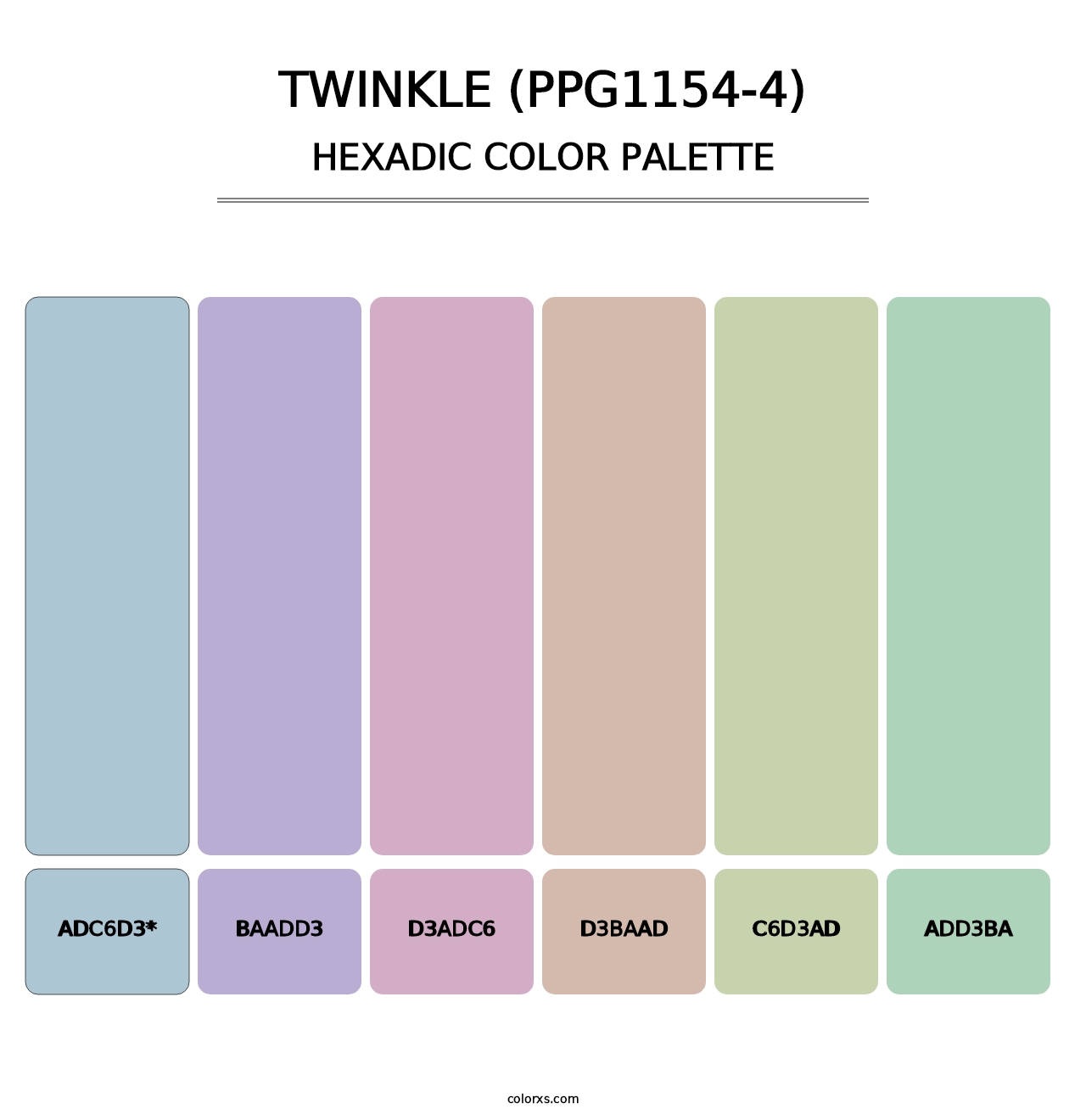 Twinkle (PPG1154-4) - Hexadic Color Palette