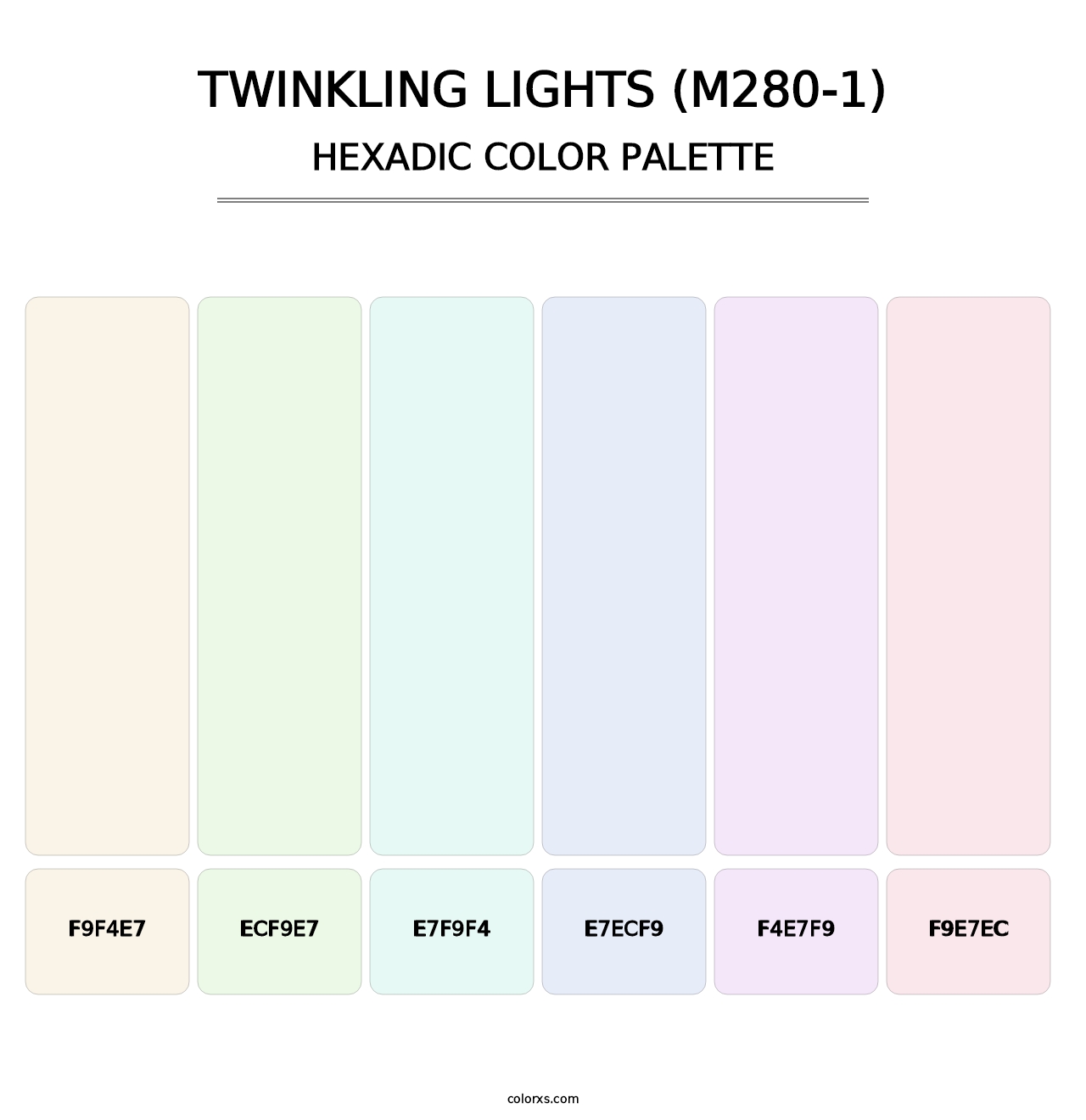 Twinkling Lights (M280-1) - Hexadic Color Palette