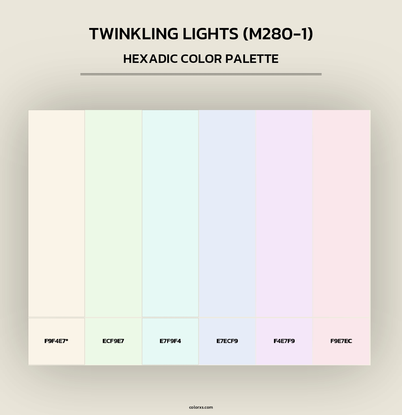 Twinkling Lights (M280-1) - Hexadic Color Palette