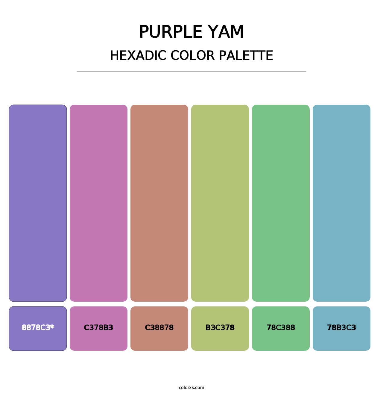 Purple Yam - Hexadic Color Palette