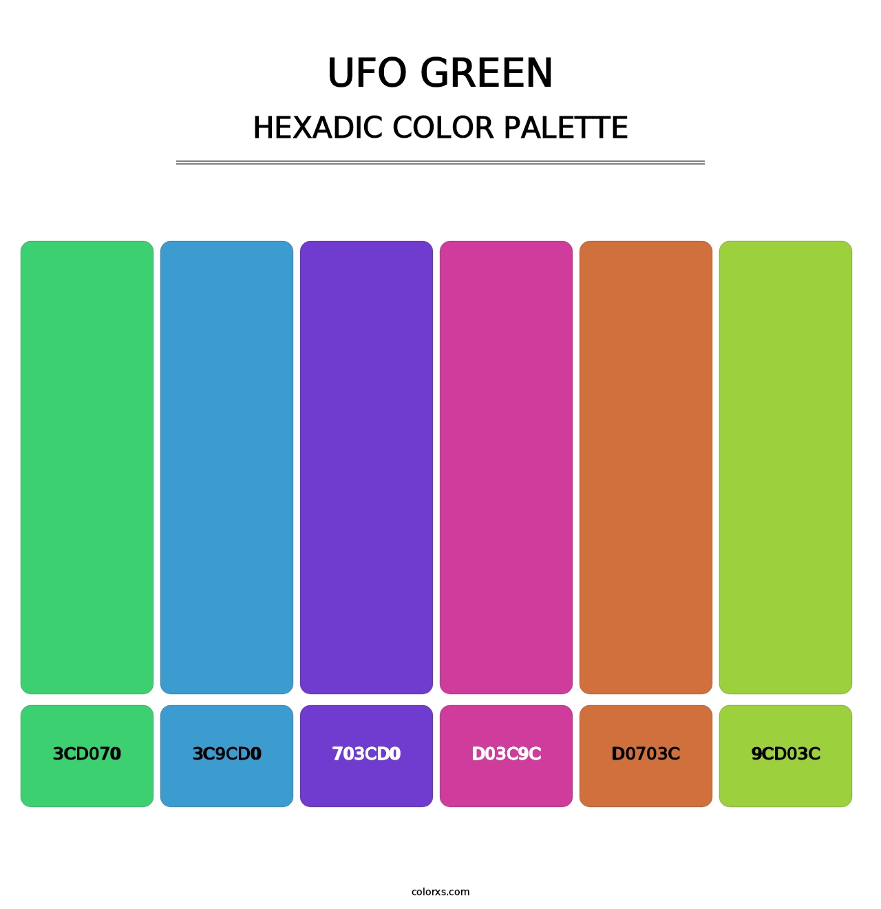 UFO Green - Hexadic Color Palette
