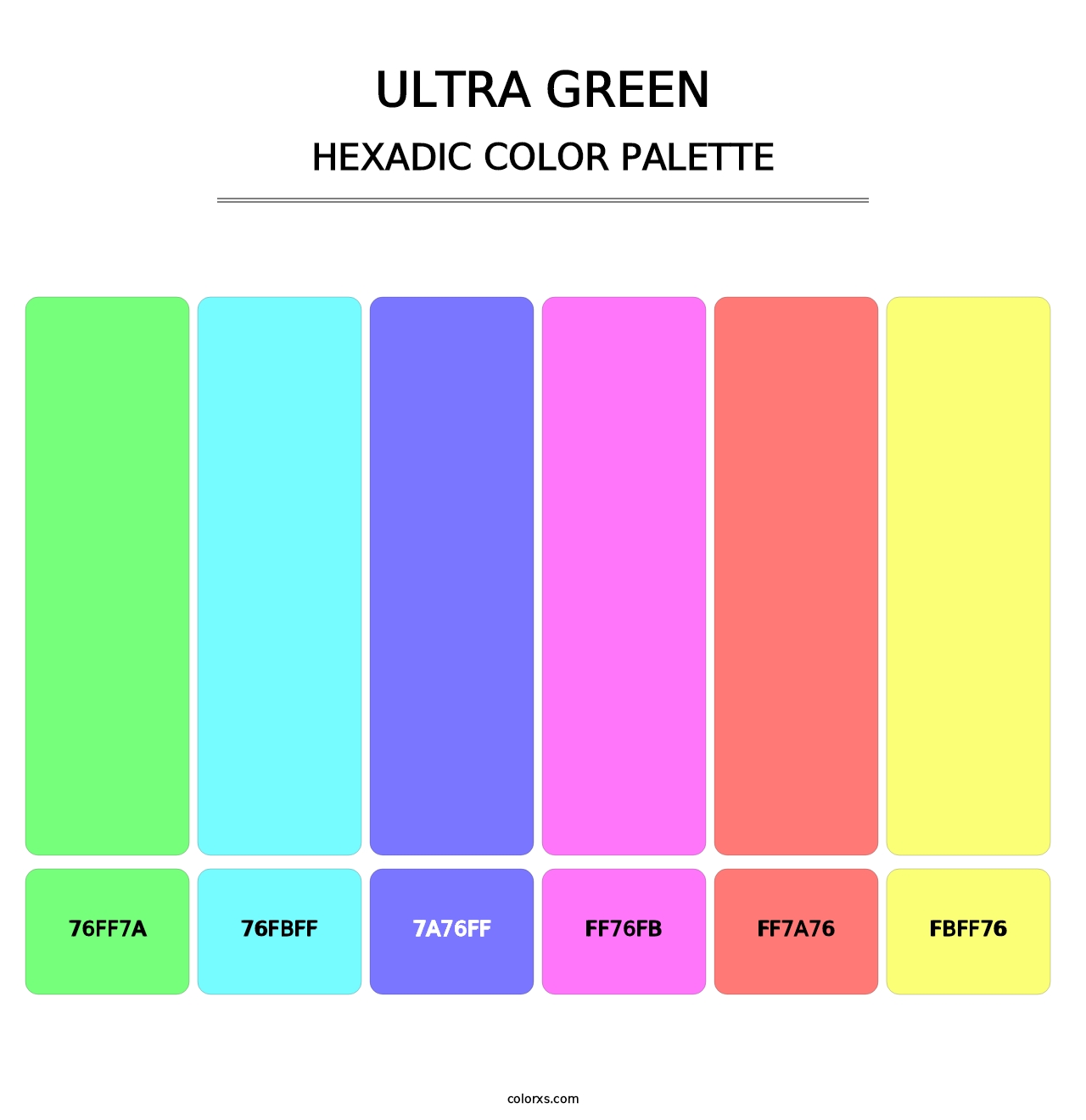 Ultra Green - Hexadic Color Palette
