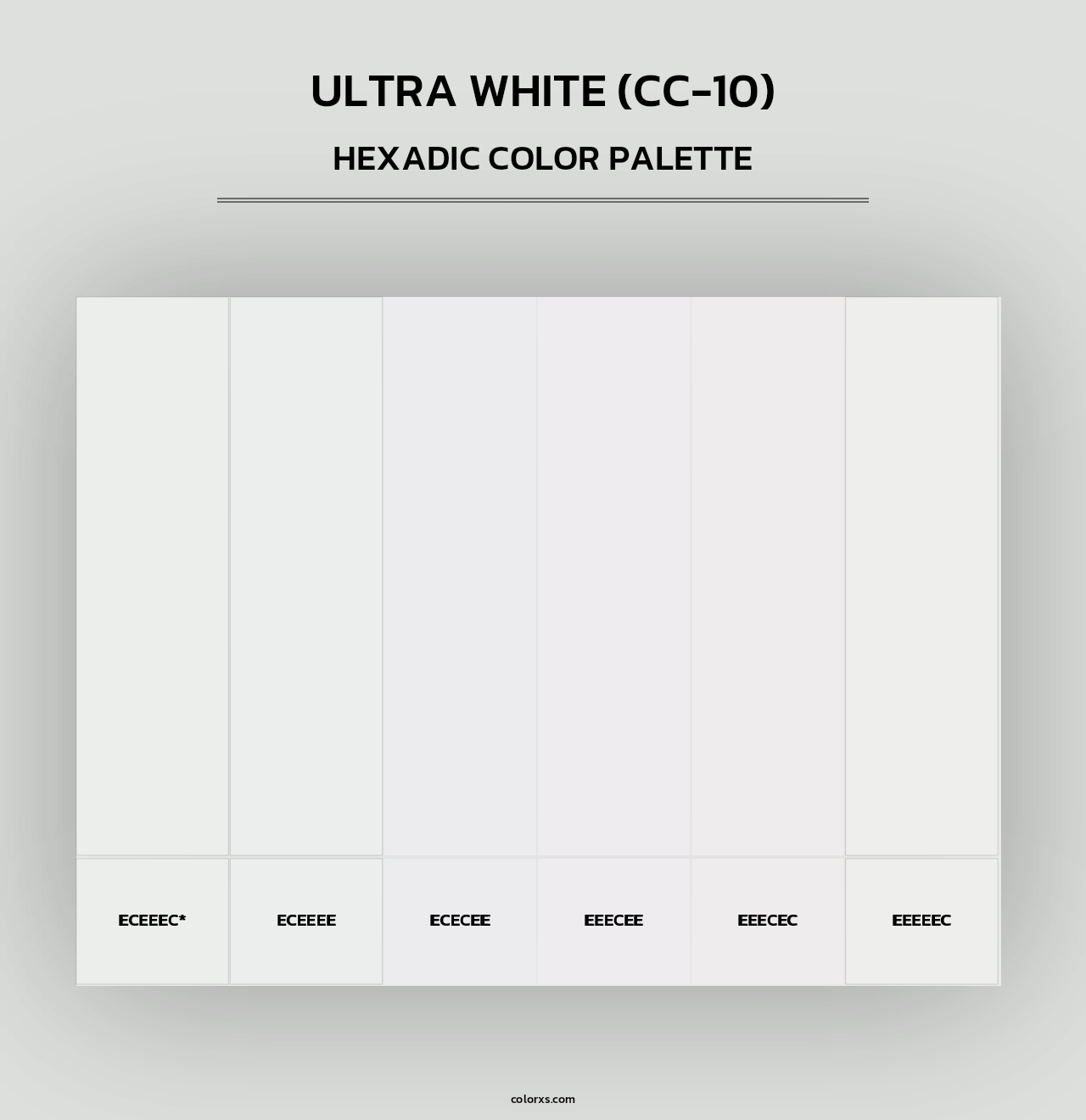 Ultra White (CC-10) - Hexadic Color Palette