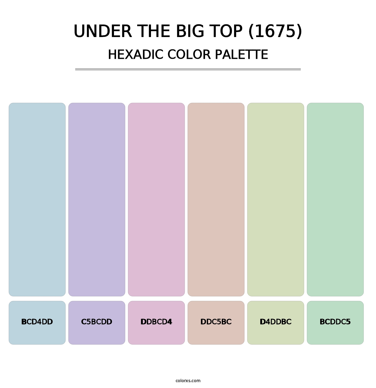 Under the Big Top (1675) - Hexadic Color Palette