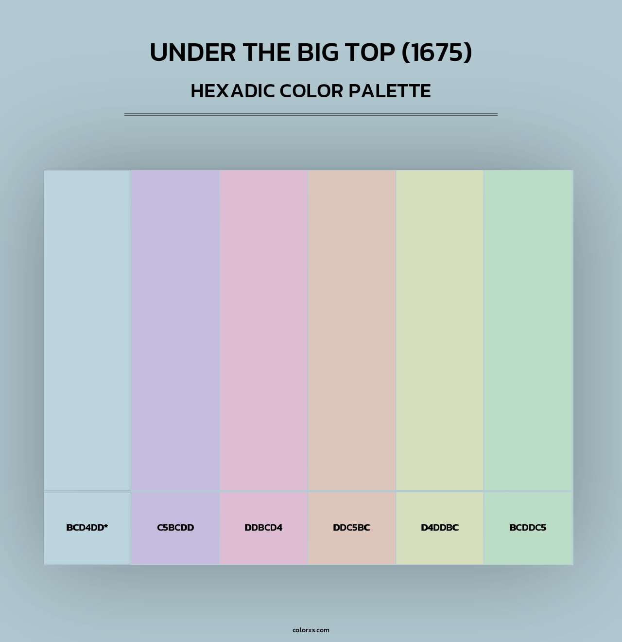 Under the Big Top (1675) - Hexadic Color Palette