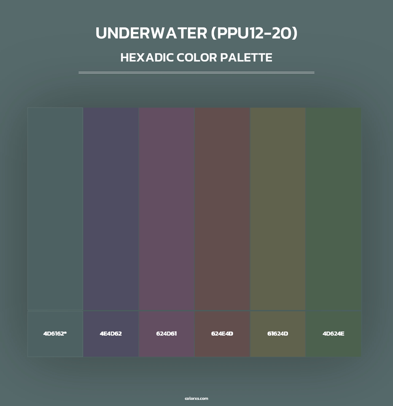 Underwater (PPU12-20) - Hexadic Color Palette
