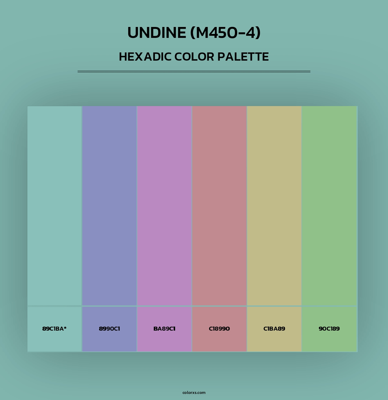 Undine (M450-4) - Hexadic Color Palette