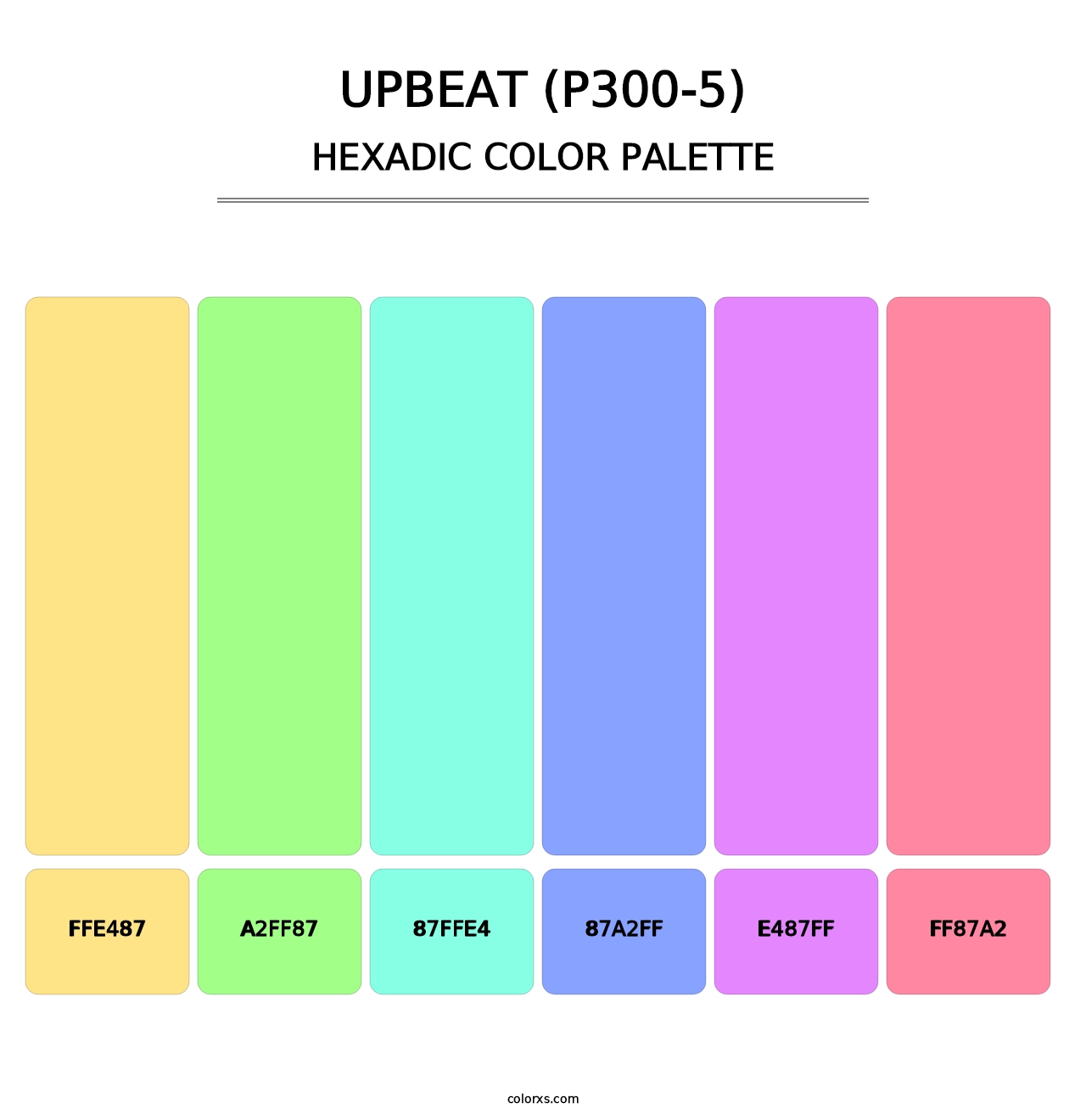 Upbeat (P300-5) - Hexadic Color Palette