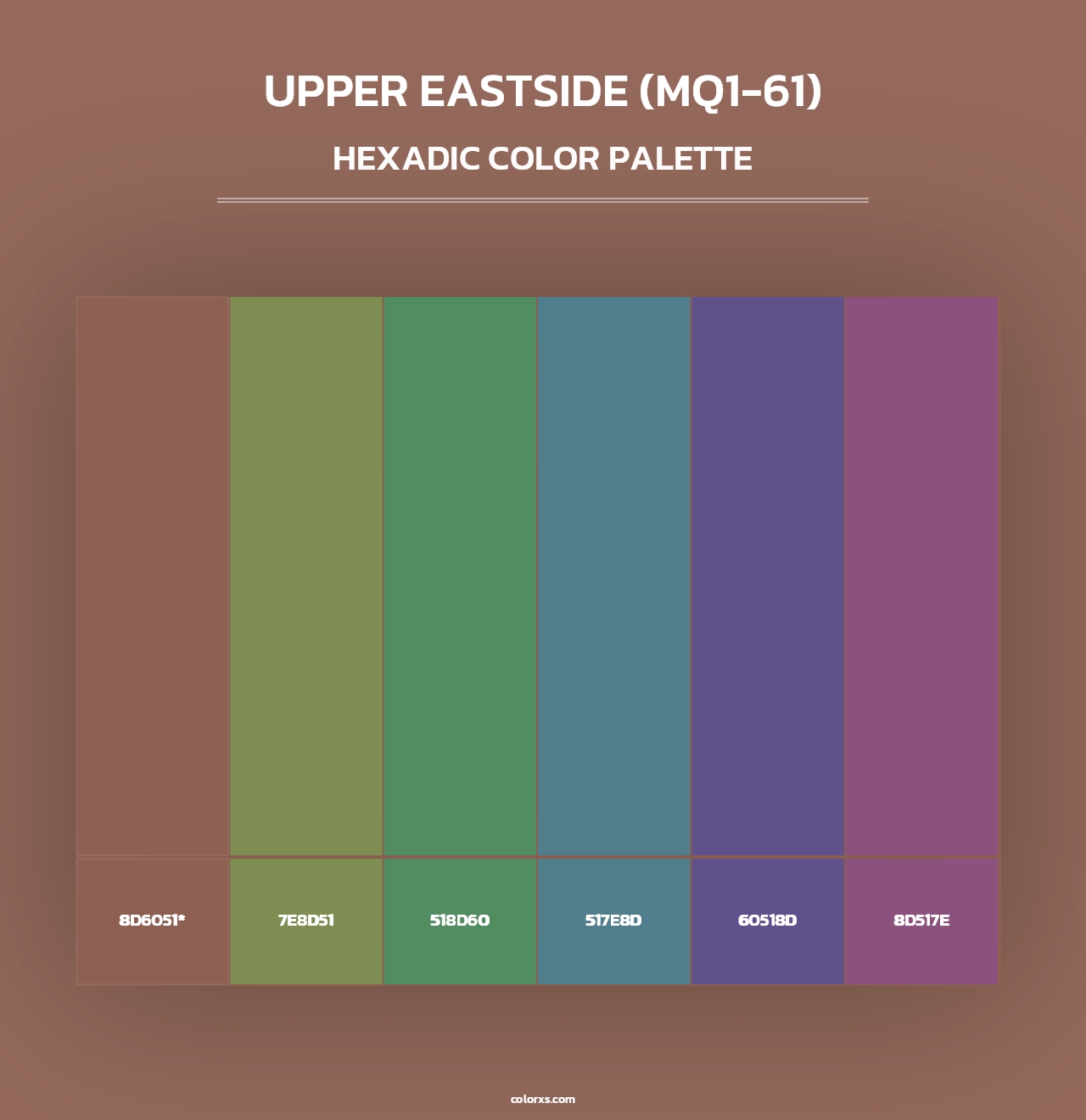 Upper Eastside (MQ1-61) - Hexadic Color Palette