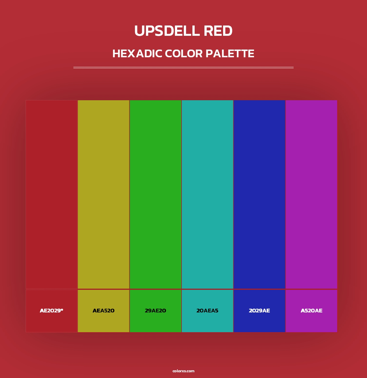 Upsdell Red - Hexadic Color Palette