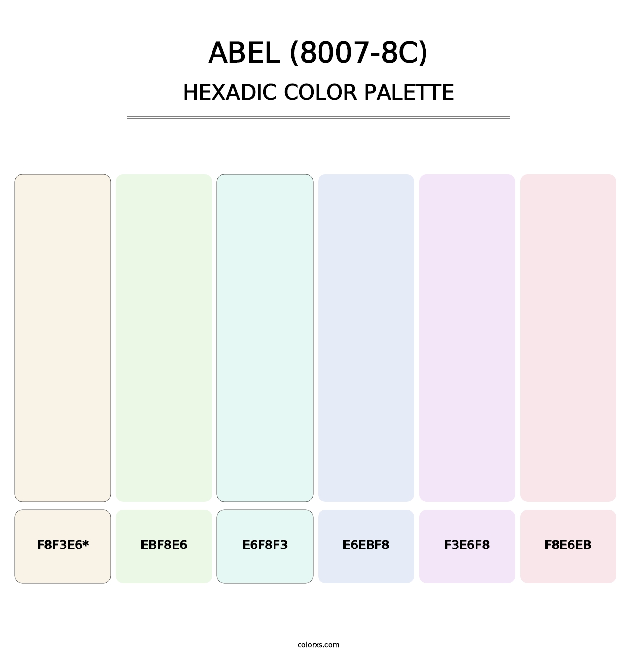 Abel (8007-8C) - Hexadic Color Palette