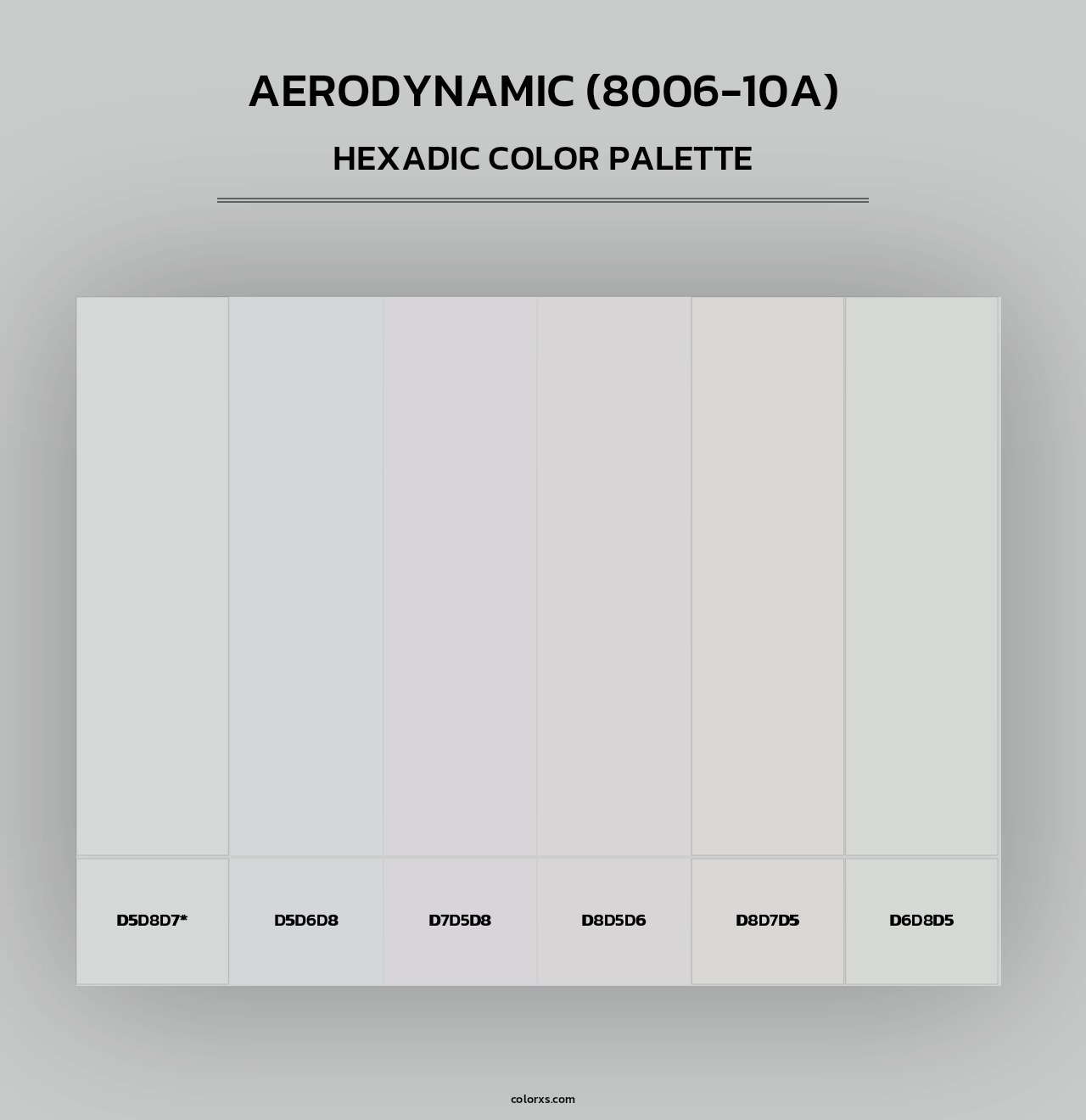 Aerodynamic (8006-10A) - Hexadic Color Palette