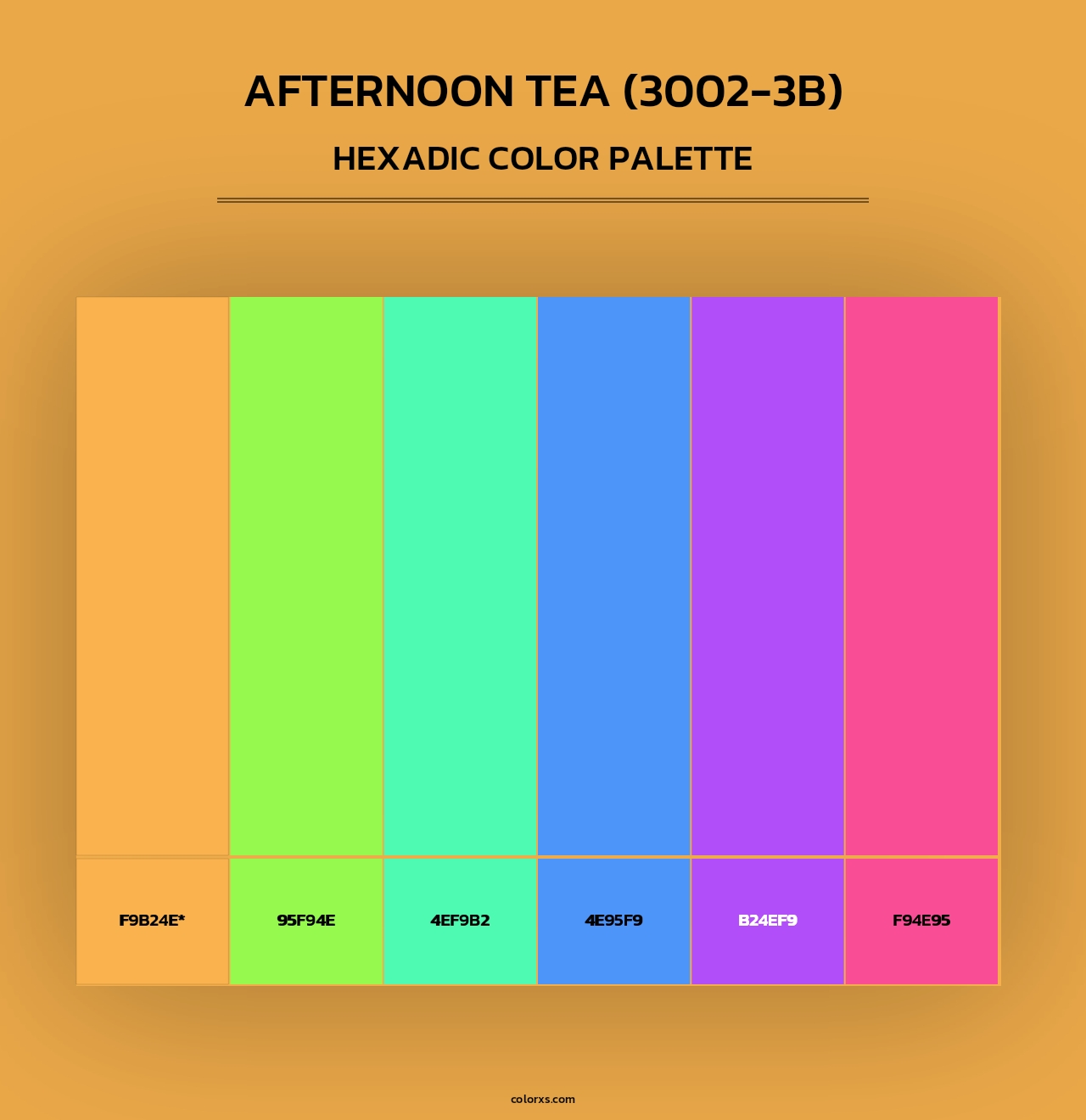 Afternoon Tea (3002-3B) - Hexadic Color Palette
