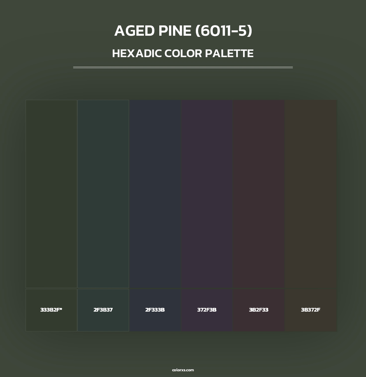 Aged Pine (6011-5) - Hexadic Color Palette