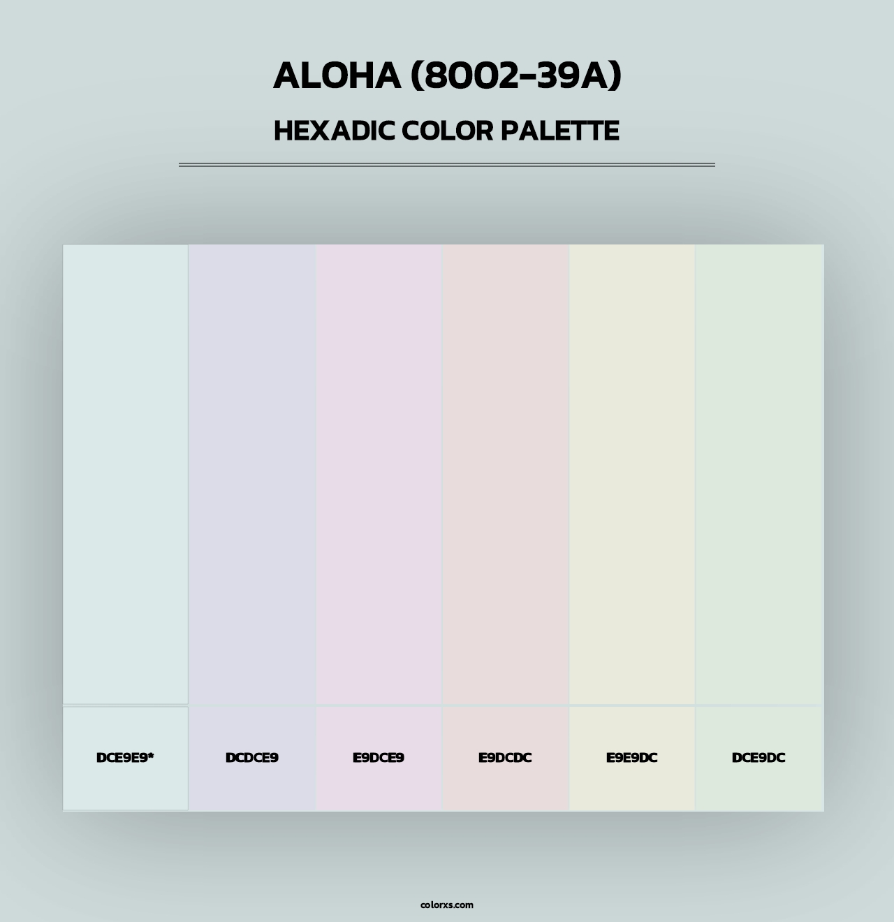 Aloha (8002-39A) - Hexadic Color Palette