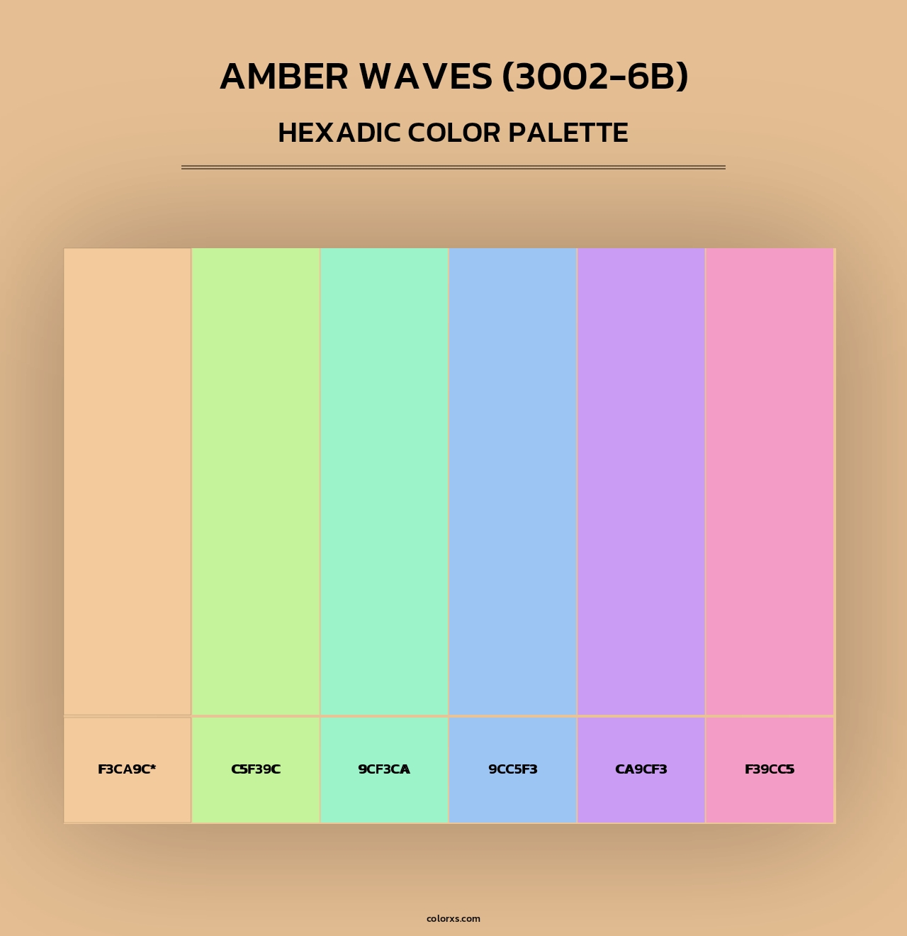 Amber Waves (3002-6B) - Hexadic Color Palette