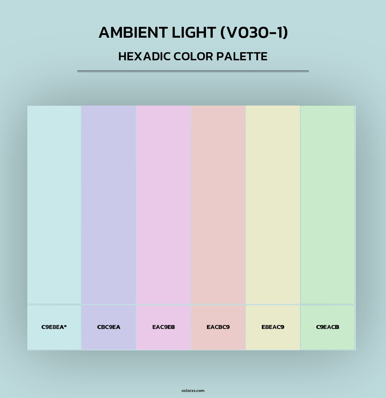 Ambient Light (V030-1) - Hexadic Color Palette