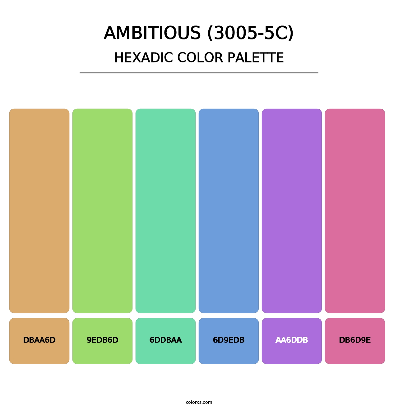 Ambitious (3005-5C) - Hexadic Color Palette