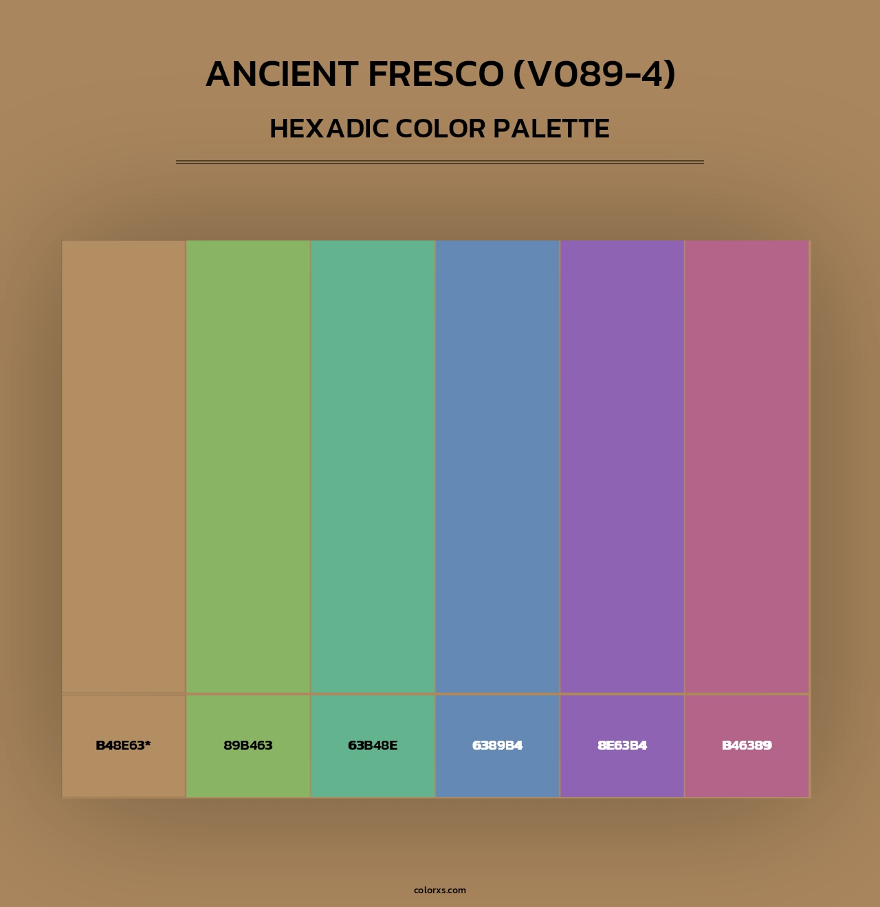 Ancient Fresco (V089-4) - Hexadic Color Palette