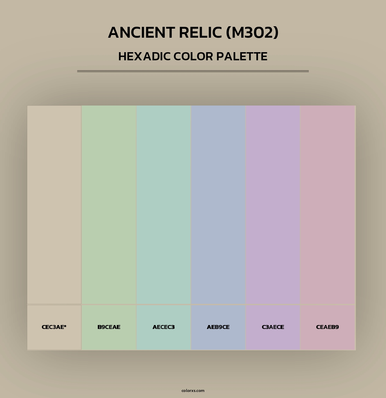 Ancient Relic (M302) - Hexadic Color Palette
