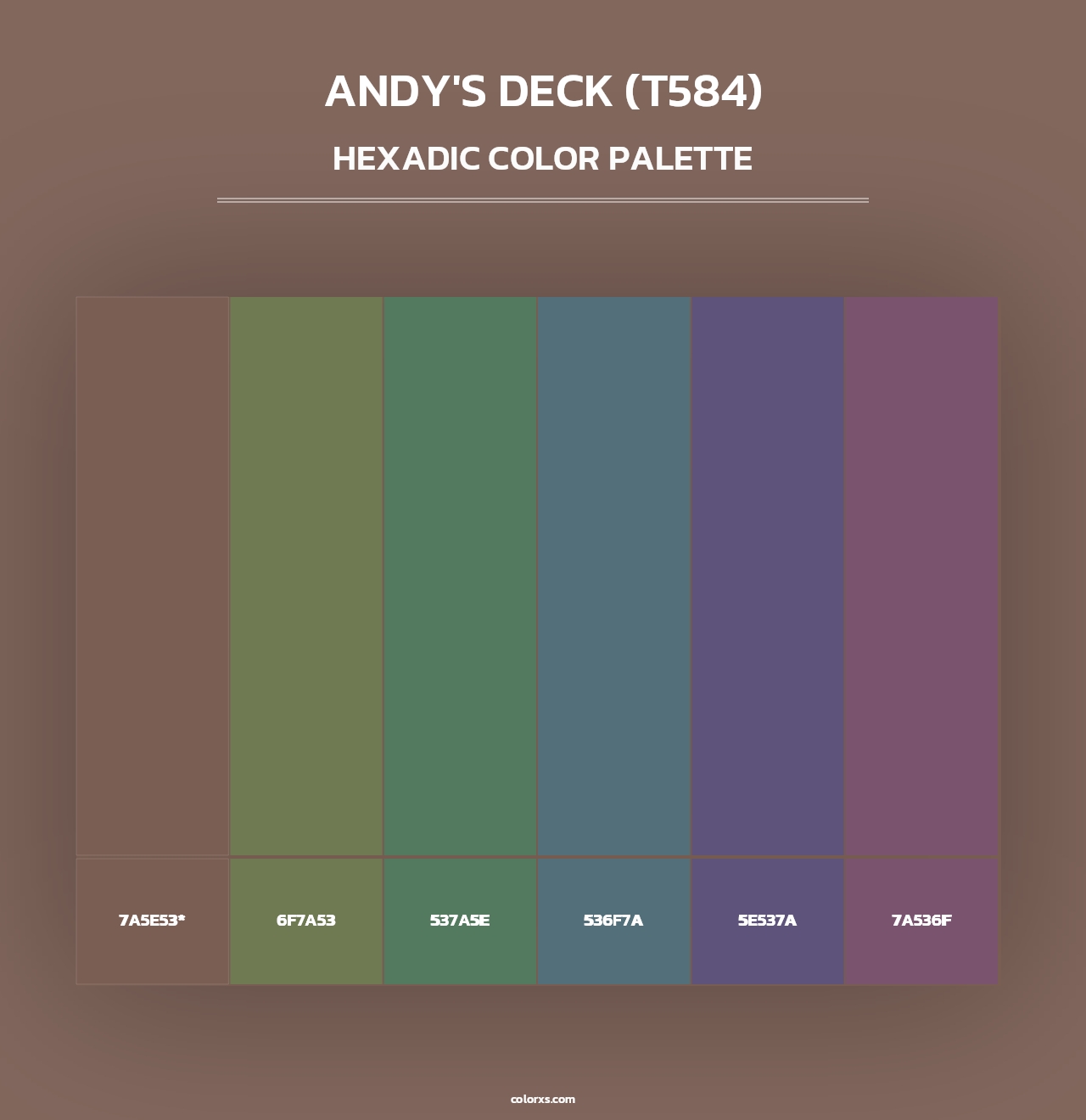 Andy's Deck (T584) - Hexadic Color Palette