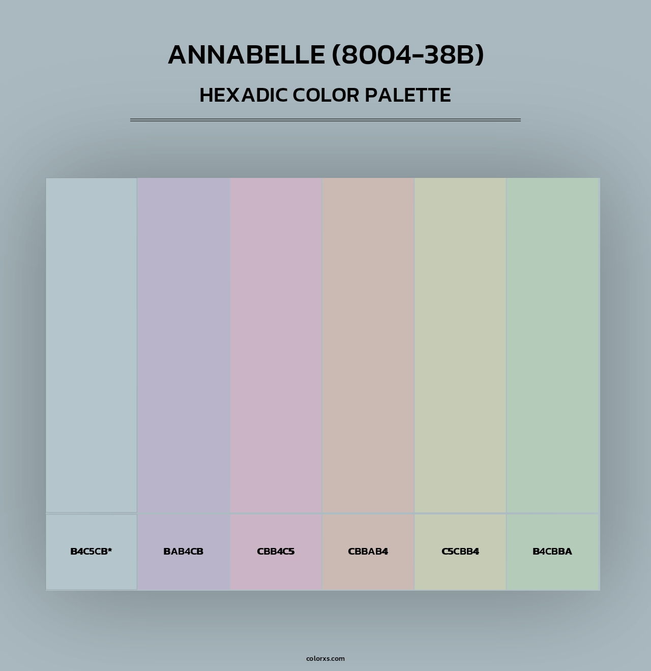 Annabelle (8004-38B) - Hexadic Color Palette