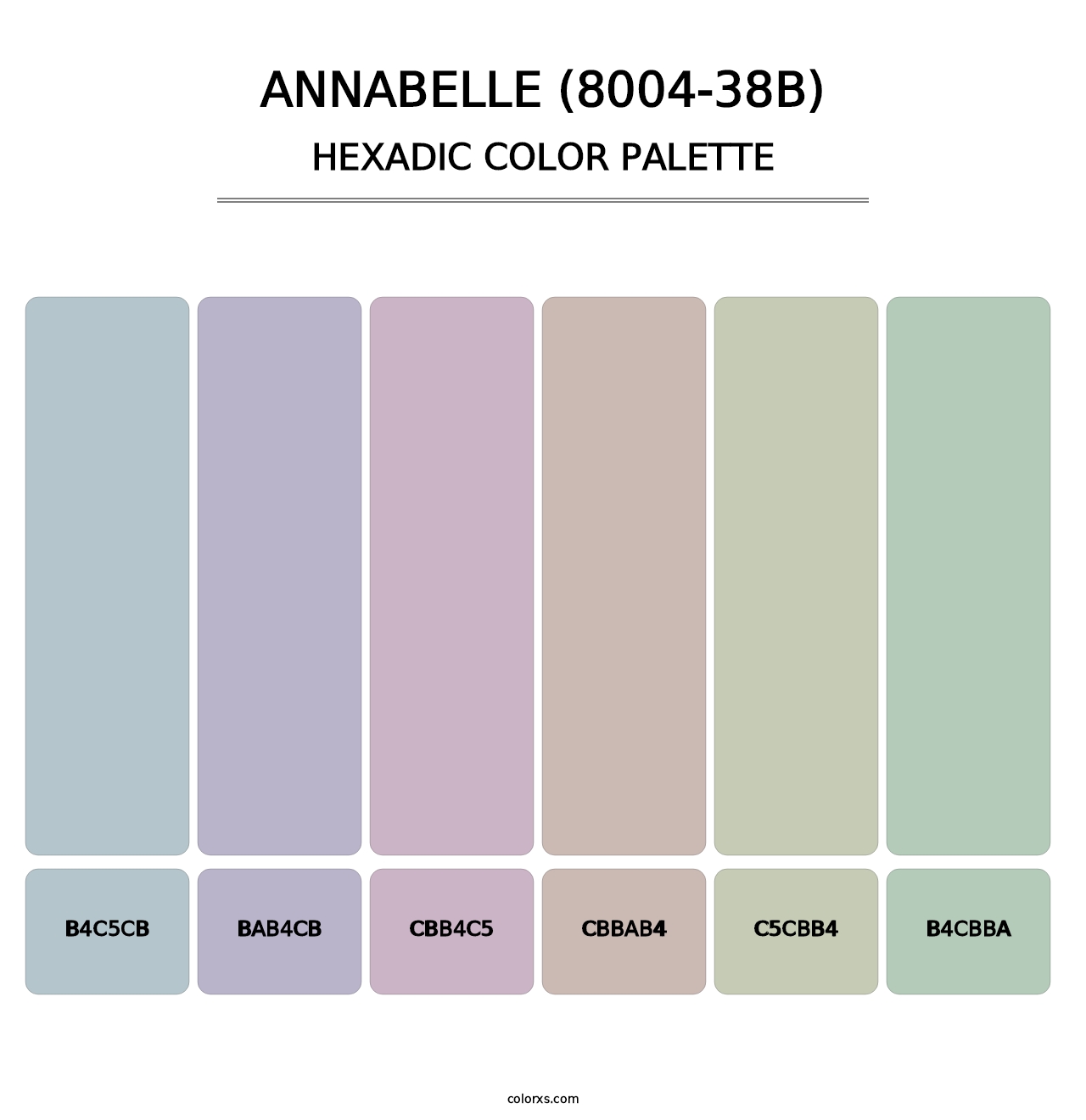 Annabelle (8004-38B) - Hexadic Color Palette