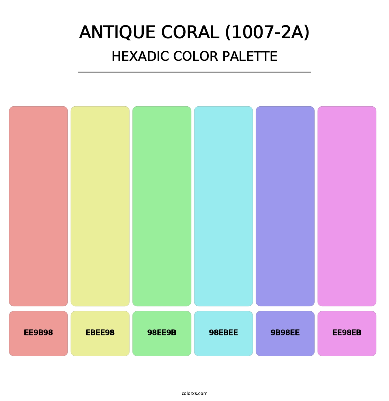 Antique Coral (1007-2A) - Hexadic Color Palette