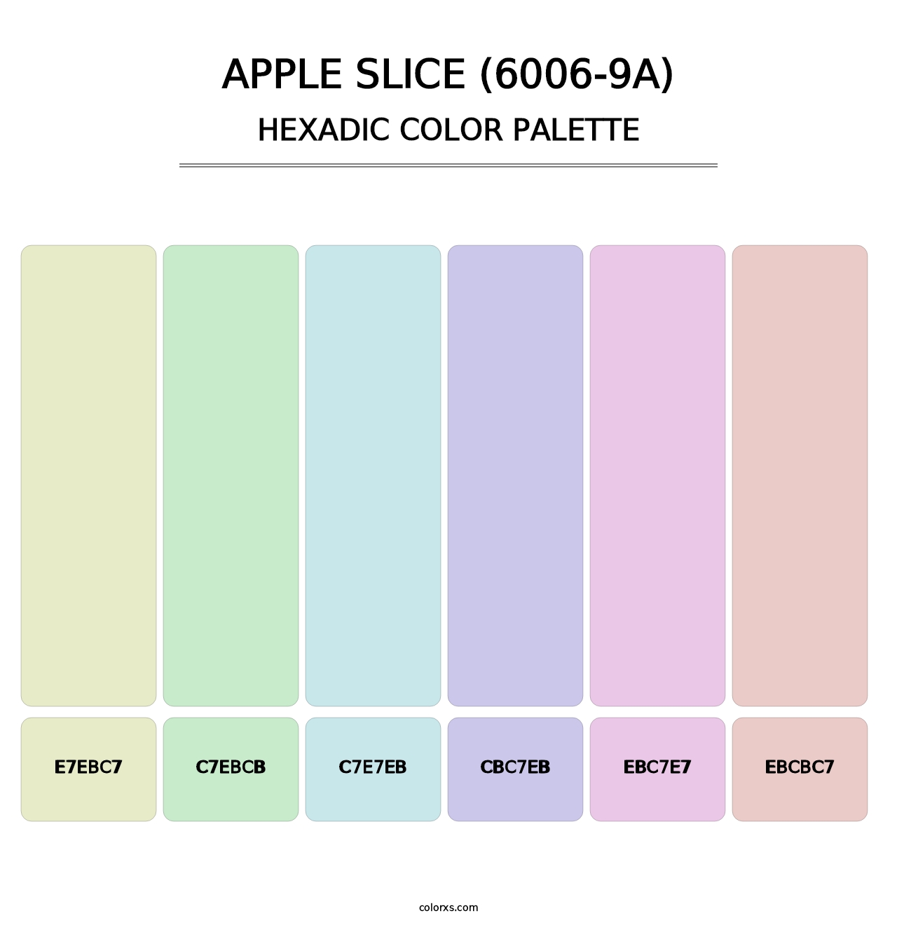 Apple Slice (6006-9A) - Hexadic Color Palette