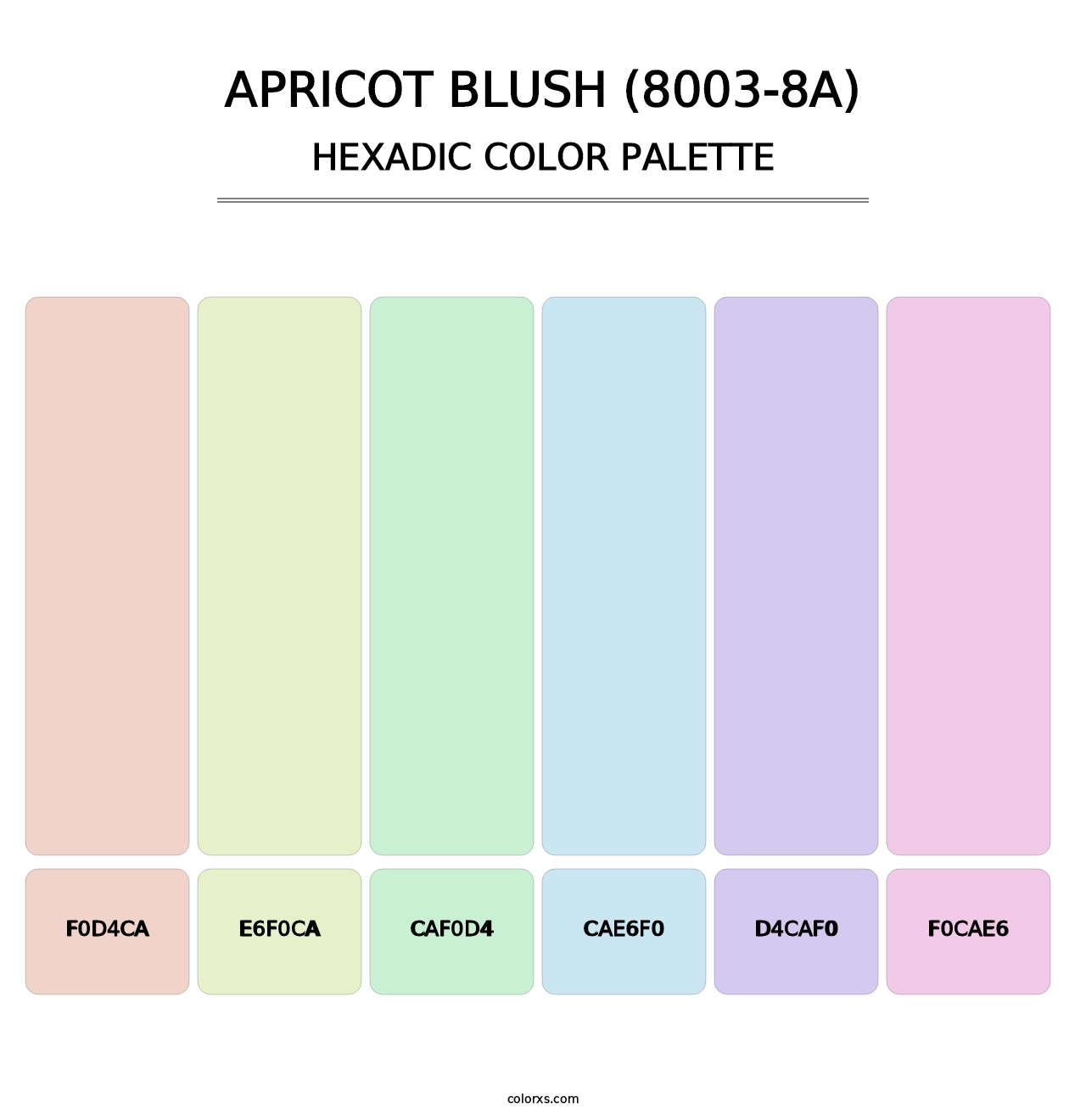 Apricot Blush (8003-8A) - Hexadic Color Palette