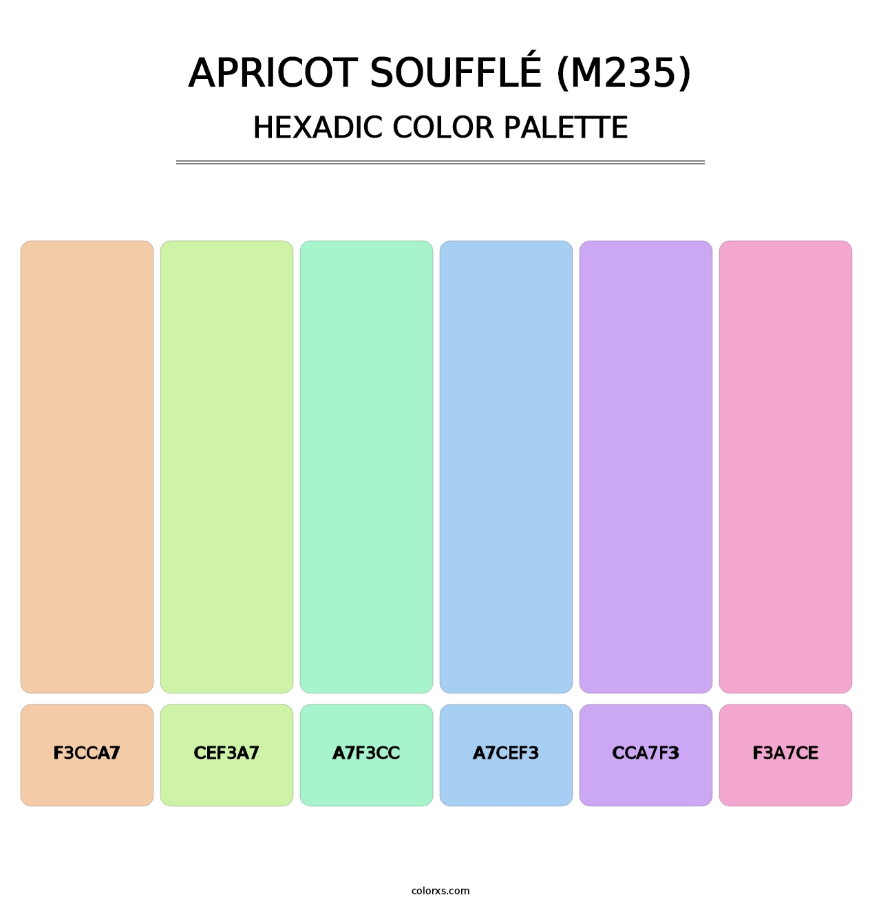 Apricot Soufflé (M235) - Hexadic Color Palette