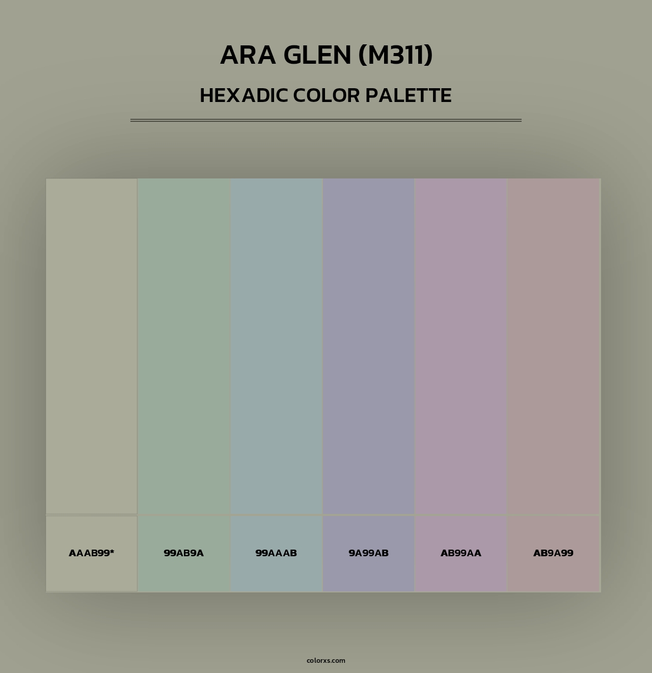 Ara Glen (M311) - Hexadic Color Palette