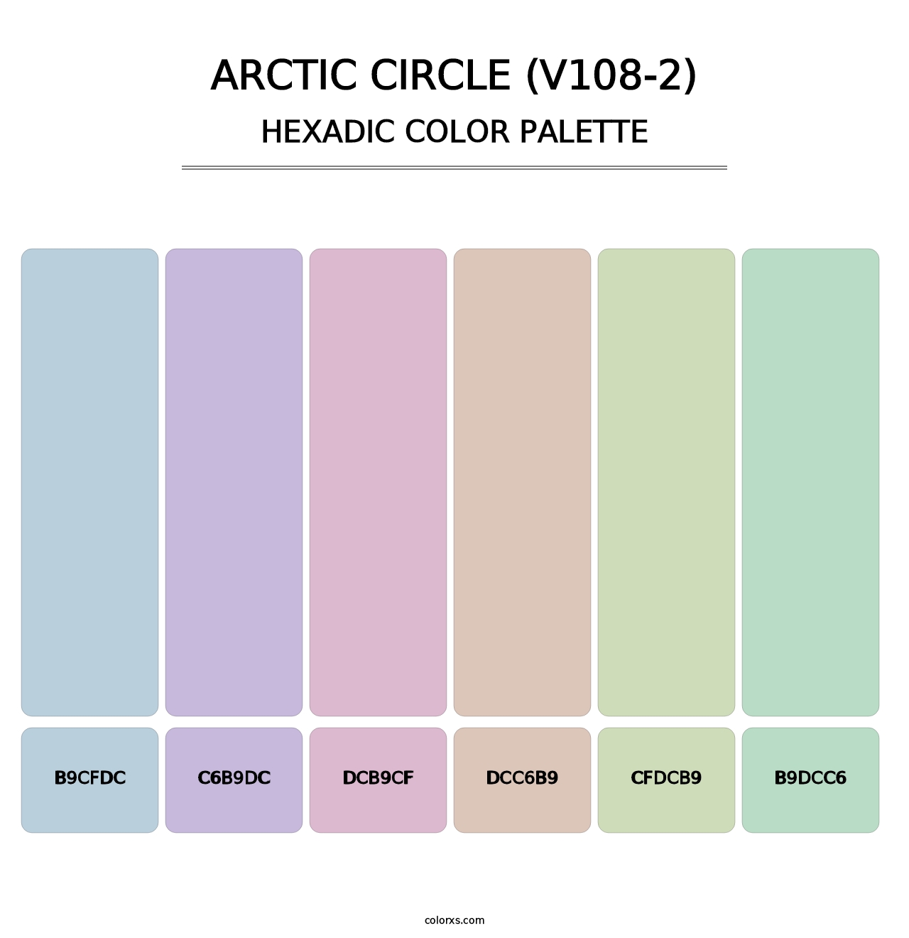 Arctic Circle (V108-2) - Hexadic Color Palette