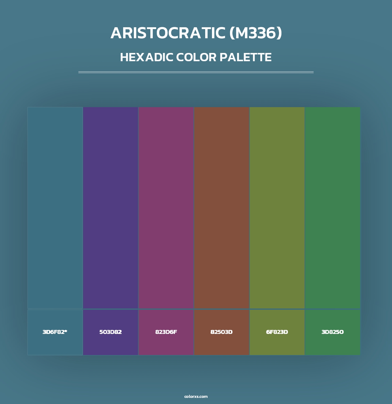 Aristocratic (M336) - Hexadic Color Palette