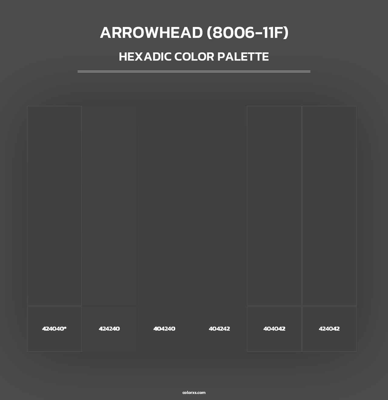 Arrowhead (8006-11F) - Hexadic Color Palette