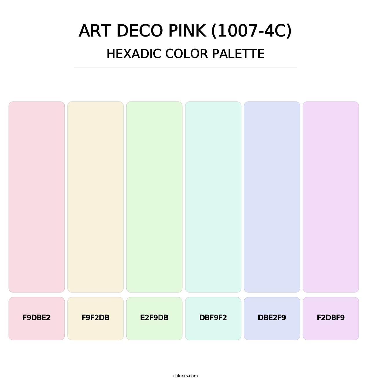 Art Deco Pink (1007-4C) - Hexadic Color Palette