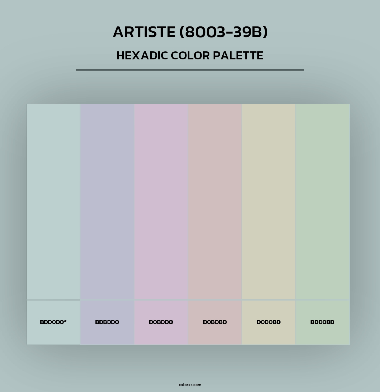 Artiste (8003-39B) - Hexadic Color Palette