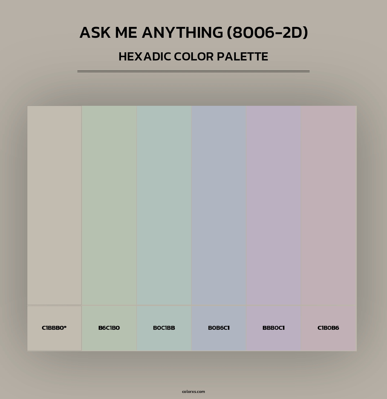 Ask Me Anything (8006-2D) - Hexadic Color Palette