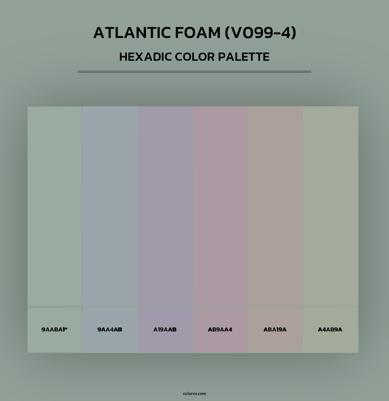 Atlantic Foam (V099-4) - Hexadic Color Palette