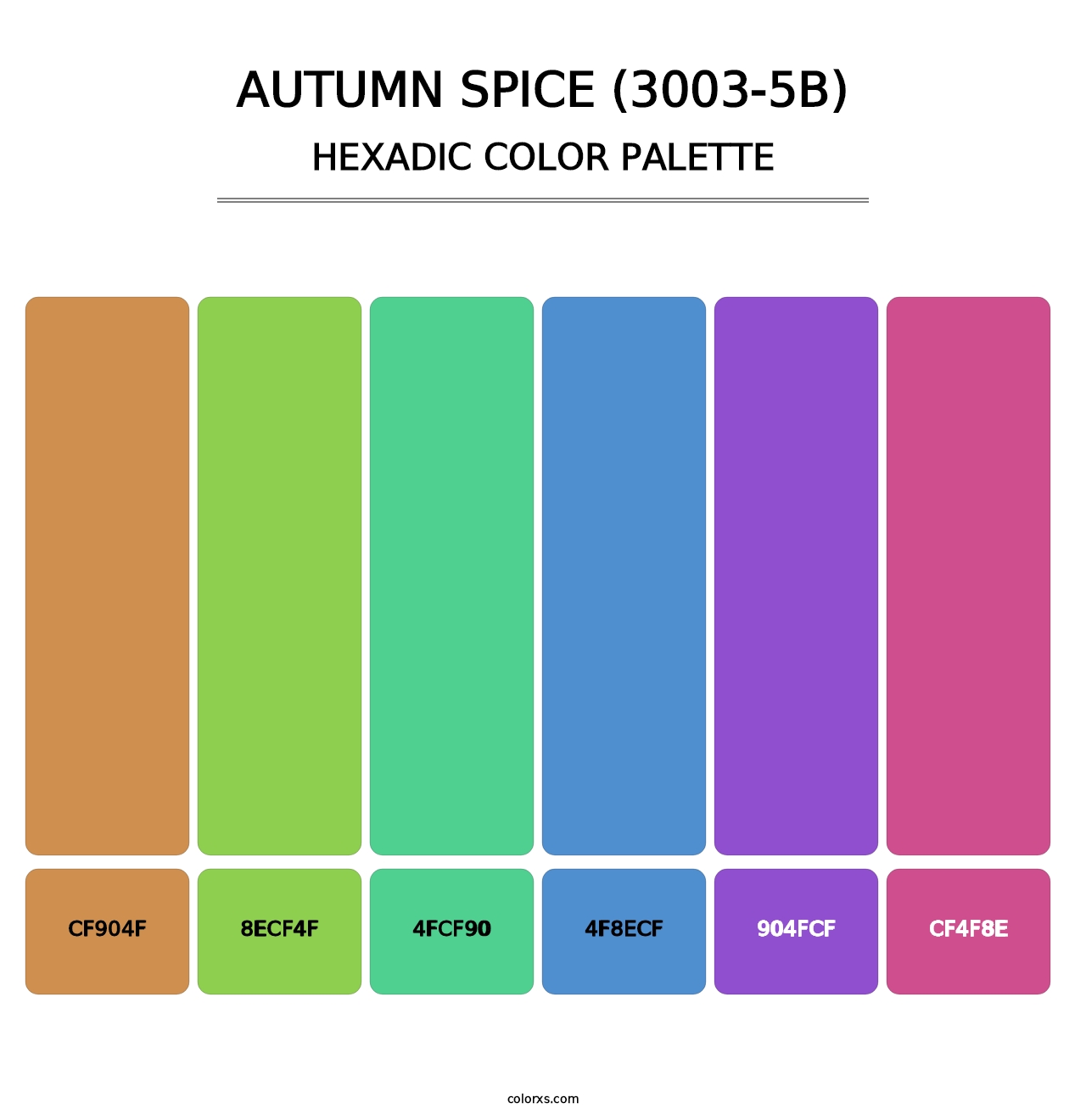 Autumn Spice (3003-5B) - Hexadic Color Palette
