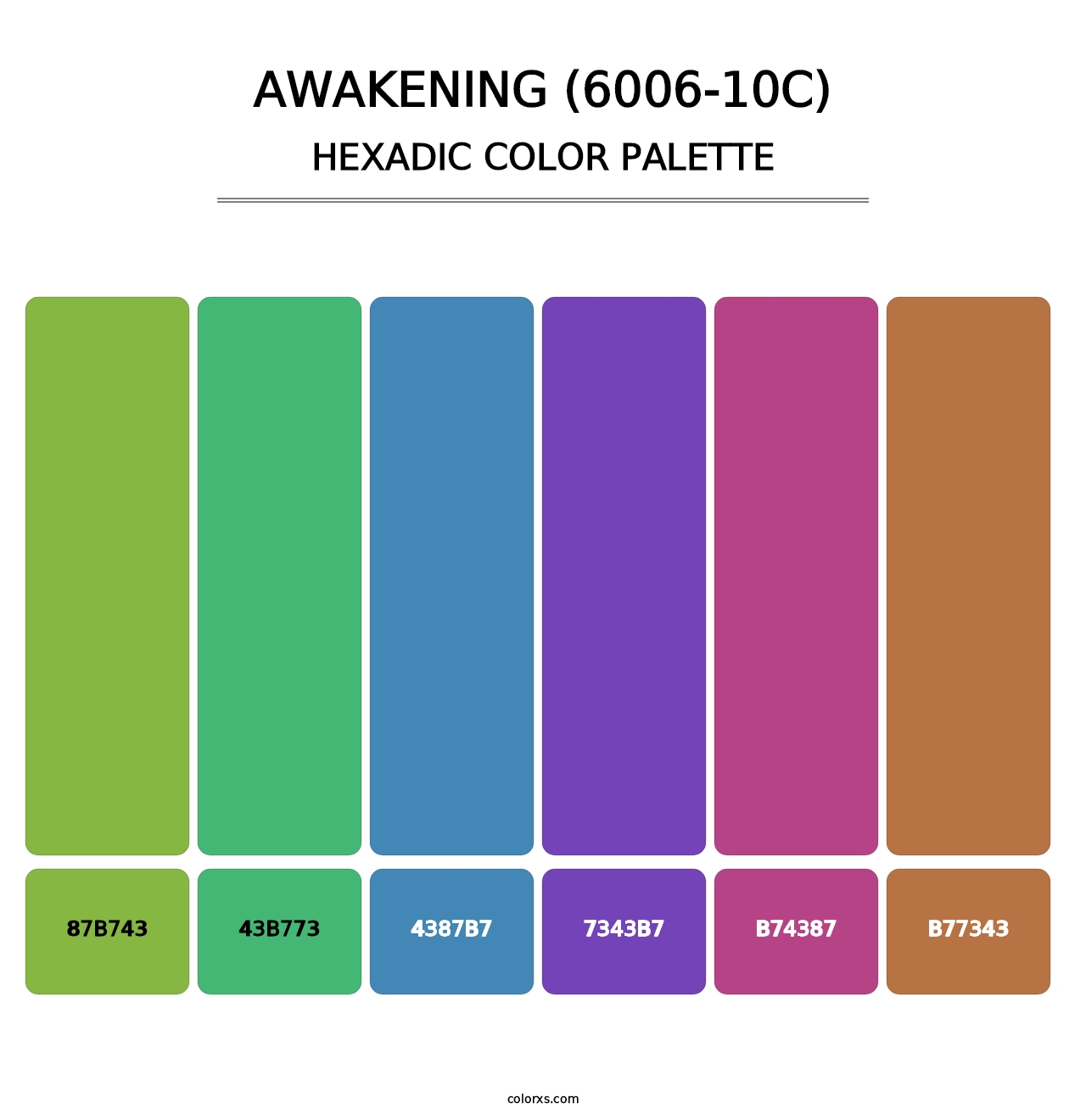 Awakening (6006-10C) - Hexadic Color Palette