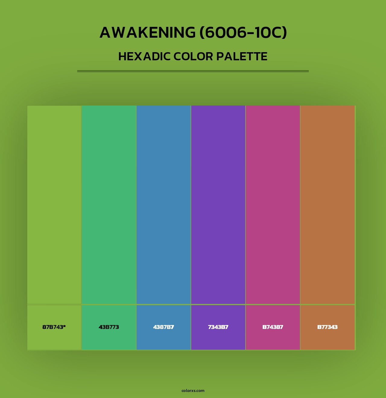 Awakening (6006-10C) - Hexadic Color Palette