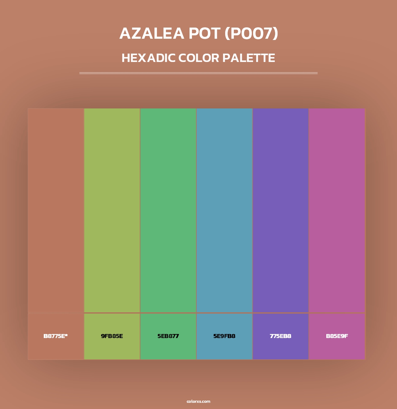 Azalea Pot (P007) - Hexadic Color Palette