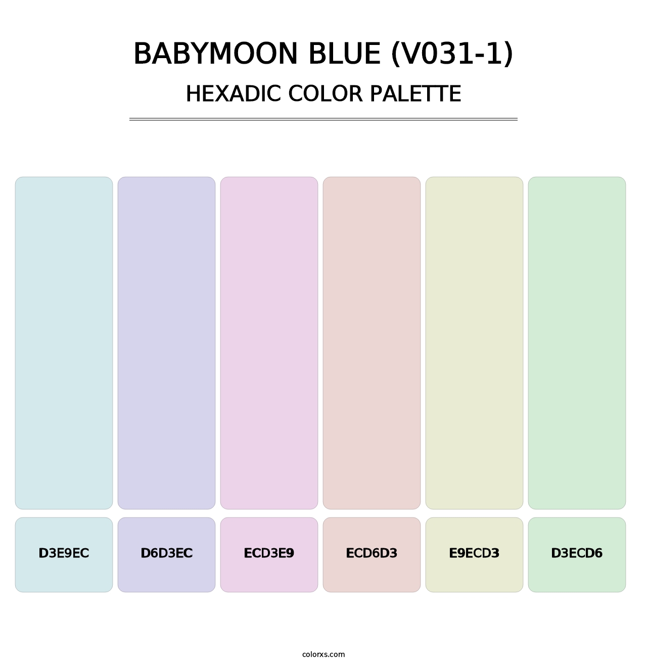 Babymoon Blue (V031-1) - Hexadic Color Palette