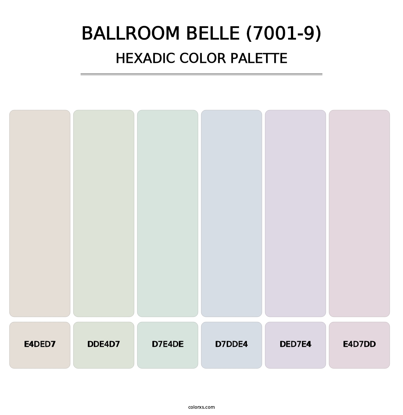 Ballroom Belle (7001-9) - Hexadic Color Palette